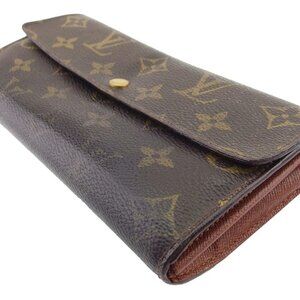 LOUIS VUITTON Purse Brown beige gold Women M61726 Authentic secondhand